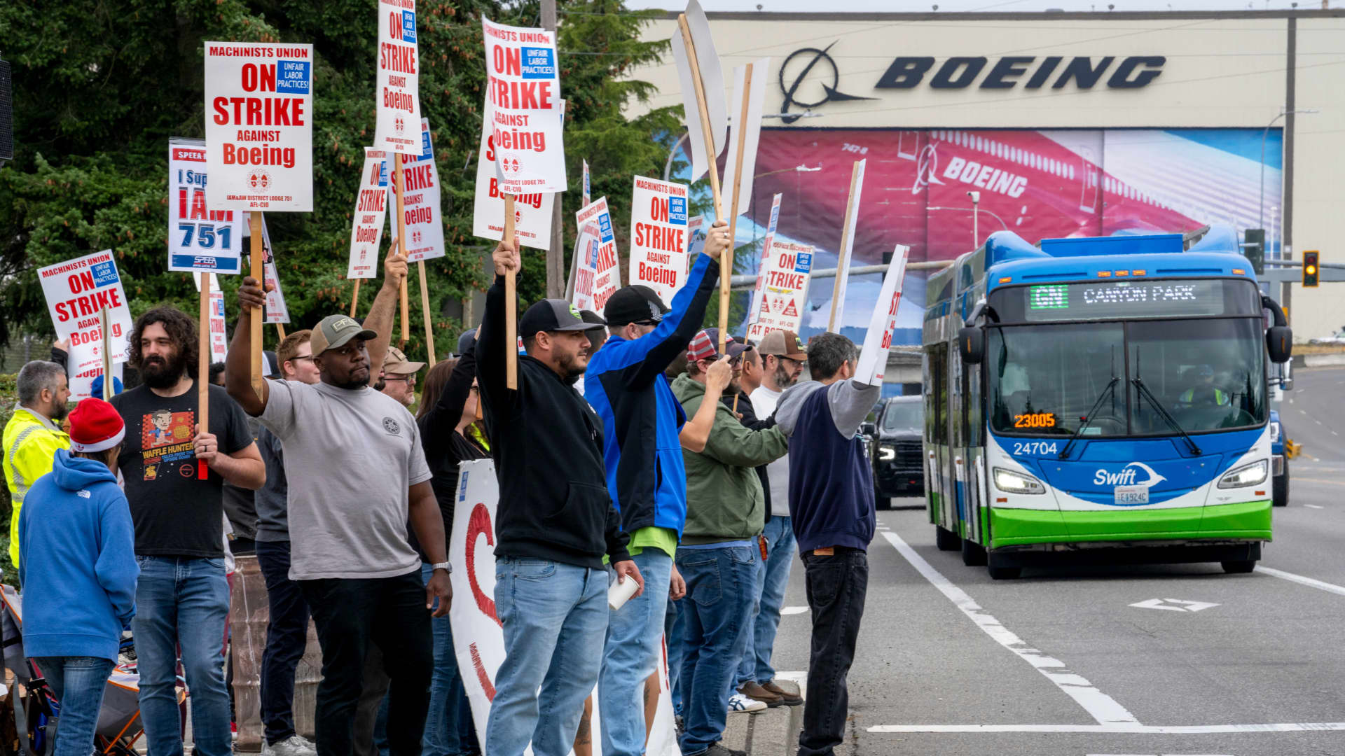 Boeing starts furloughing 'large number' of employees amid strike